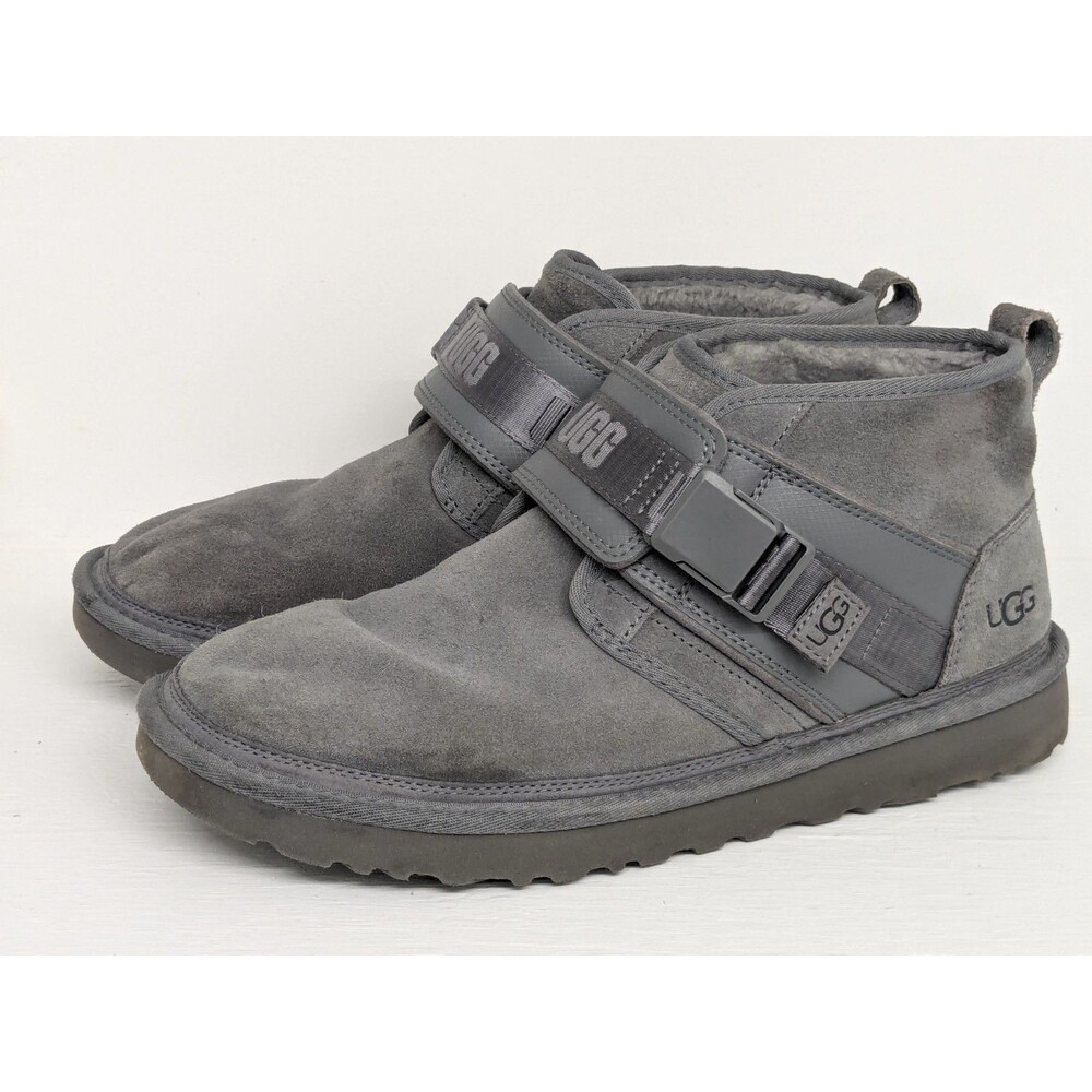 UGG Neumel Snapback Men’s Boots Metal Grey Suede Size 12 Winter Shoes